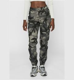 Снимка на Camo Cargo Women's High Waisted Trousers Dark Masks