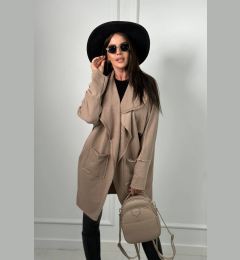 Снимка на Cape with pockets dark beige
