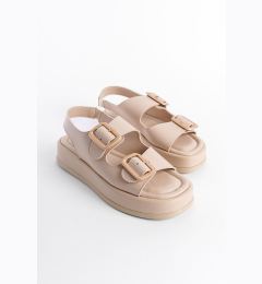 Снимка на Capone Outfitters Women's Wedge Heel Double Strap Buckle Sandals
