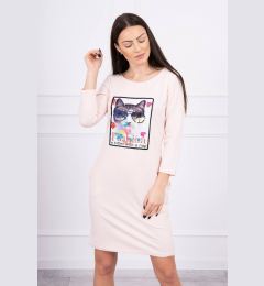 Снимка на Cat Graphics Dress 3D Powder Pink
