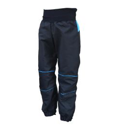 Снимка на Children's rustle trousers - black-turquoise