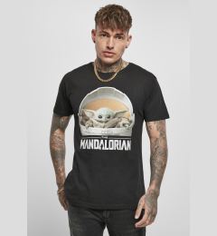 Снимка на Children's T-shirt with Yoda Mandalorian logo, black