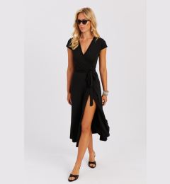Снимка на Cool & Sexy Women's Black Double Breasted Midi Dress