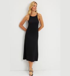 Снимка на Cool & Sexy Women's Black Wrap Halter Neck Midi Dress