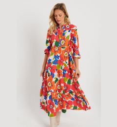 Снимка на Cool & Sexy Women's Patterned Loose Mini Dress Orange