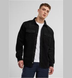 Снимка на Corduroy classic long-sleeved shirt black