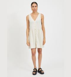 Снимка на Cream dress with buttons VILA Anika - Women