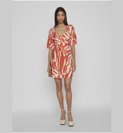 Снимка на Cream-orange women's patterned dress VILA Dogma - Women's