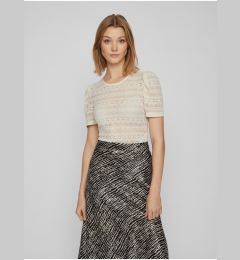 Снимка на Cream women's lace T-shirt VILA Chikka - Women