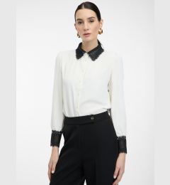 Снимка на Cream women's shirt with contrasting collar ORSAY - Women's