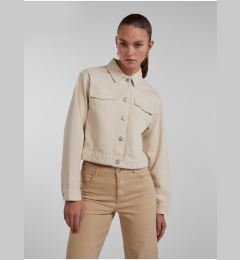 Снимка на Creamy Women's Denim Jacket Pieces Tessie - Women