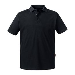 Снимка на Czarna koszulka męska polo Pure Organic Russell