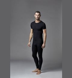 Снимка на Dagi Men's Black Crew Neck Short Sleeve Top Thermal Underwear