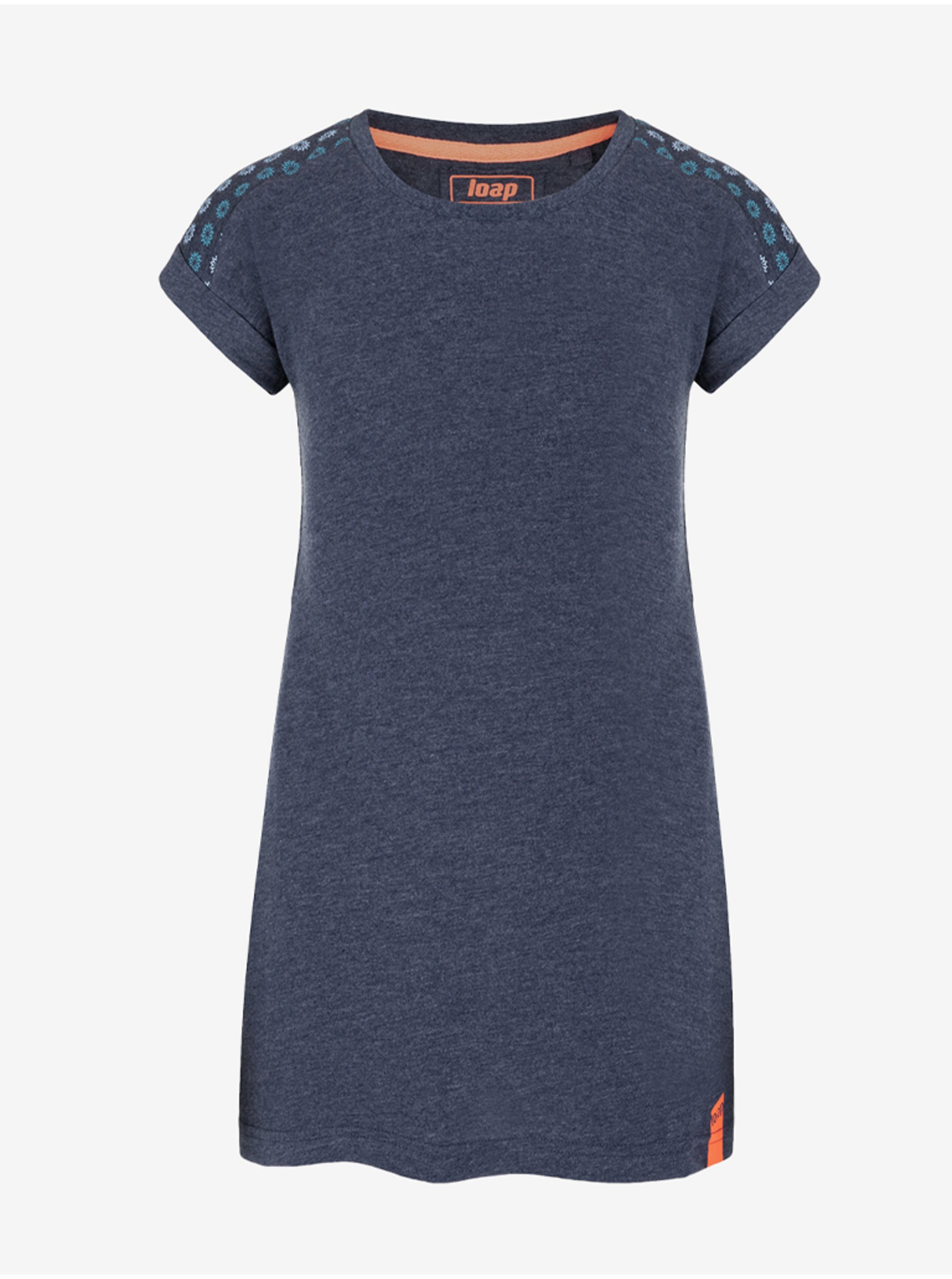 Снимка на Dark Blue Girly Brindle Dress LOAP Besu - unisex