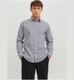 Снимка на Dark blue men's checkered shirt Jack & Jones Label - Men's