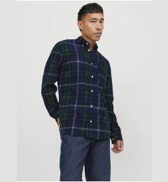 Снимка на Dark Blue Men's Plaid Shirt Jack & Jones Brook - Men's