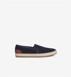 Снимка на Dark Blue Men's Suede Slip On Sneakers Geox Pantelleria - Men's