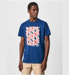 Снимка на Dark blue men's T-shirt Pepe Jeans Agin - Men