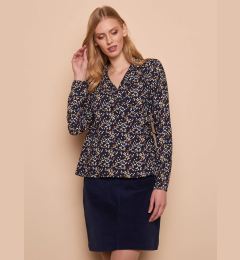 Снимка на Dark blue patterned blouse Tranquillo - Women