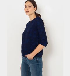 Снимка на Dark blue patterned T-shirt CAMAIEU - Women