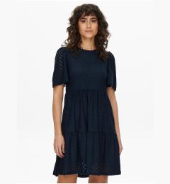 Снимка на Dark blue perforated short dress JDY Carla - Women