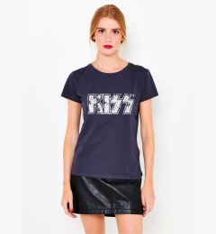 Снимка на Dark blue t-shirt with CAMAIEU print - Women's