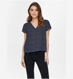 Снимка на Dark blue women's blouse ONLY Sonja - Women