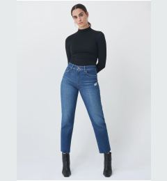 Снимка на Dark Blue Women's Cropped Straight Fit Jeans Salsa Jeans - Women