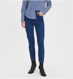 Снимка на Dark blue women's cropped straight fit jeans VERO MODA Brenda - Women's