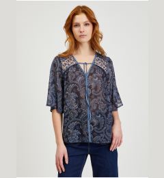 Снимка на Dark blue Women's Patterned Blouse ORSAY - Women