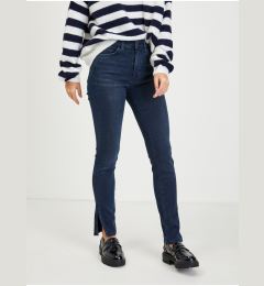 Снимка на Dark blue women's skinny fit jeans with slits Guess 1981 - Women's