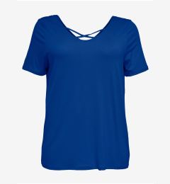 Снимка на Dark blue women's T-Shirt ONLY CARMAKOMA Bandana - Women