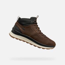 Снимка на Dark brown men's ankle shoes Geox Spherica Actif X2 - Men's