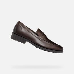 Снимка на Dark brown men's loafers Geox Walk Pleasure F - Men's