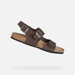 Снимка на Dark brown men's sandals Geox Ghita - Men's