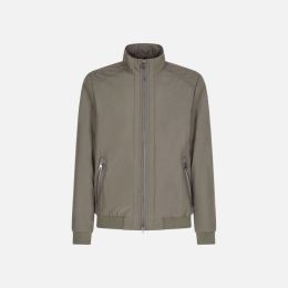 Снимка на Dark green men's down jacket Geox Damiano - Men's