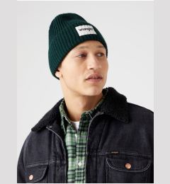 Снимка на Dark green men's ribbed winter hat Wrangler - Men's