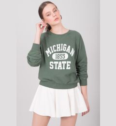 Снимка на Dark green sweatshirt with BSL print