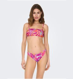 Снимка на Dark pink Women's Patterned Swimwear Upper ONLY Lolli - Women