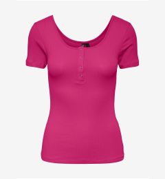 Снимка на Dark pink women's T-shirt Pieces Kitte - Women