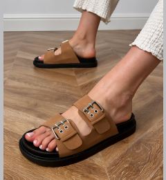 Снимка на D/CEO Brown sandals with buckles on the straps Klinet