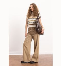 Снимка на DEFACTO Cool Gabardine Trousers Wide Leg High Waist Wide Leg