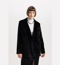 Снимка на DEFACTO Oversize Fit Velvet Blazer Jacket