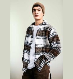 Снимка на DEFACTO Regular Fit Polo Neck Checked Patterned Shirt Jacket