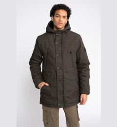 Снимка на DEFACTO Slim Fit Slim Cut Hooded Plush Lining Zippered Snap Closure Pocket Coat Parka