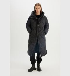 Снимка на DEFACTO Water Repellent Hooded Long Coat Parka Quilted Zipper Snap Closure Pocket