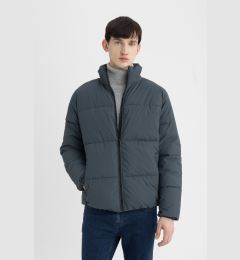 Снимка на DEFACTO Water Repellent Slim Fit Tight Puffer Jacket Cut Stand Collar Zippered Pocket Lined