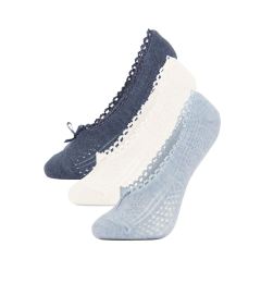 Снимка на DEFACTO Women's Invisible 3-Pack Cotton Ballerina Socks