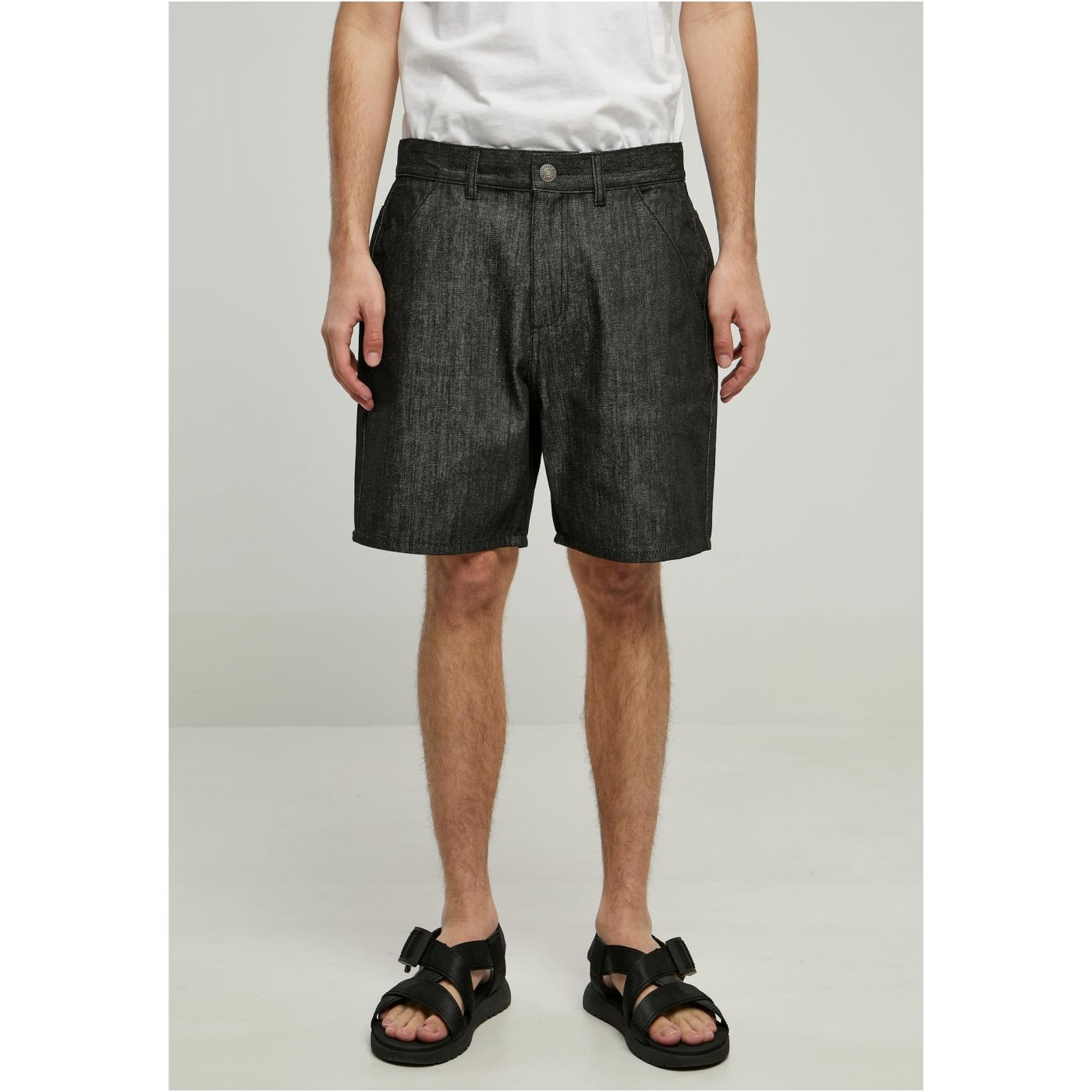 Снимка на Denim Bermuda shorts dark black