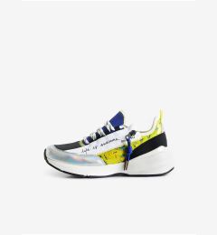 Снимка на Desigual Moon Zipper Yellow and White Womens Sneakers - Women